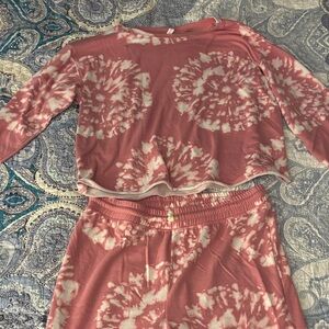 Pink Tie-Dye Lounge Set